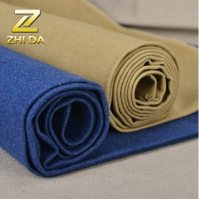 12 Oz Washed Cotton Polyester Duck Canvas Fabric For Polyester Tote Bags