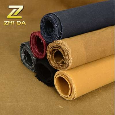 Wholesale woven cotton fabric 16oz oilwaxed duck canvas water proof fabric for canvas duffle bag